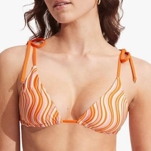 Seafolly Women's Slide Triangle Bikini Top, Size 10 - Picture 3 of 10